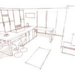 rendu crayonné logiciel dessin 3d cuisines kocher