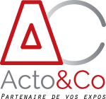 logo acto and co stands