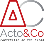 logo acto and co stands